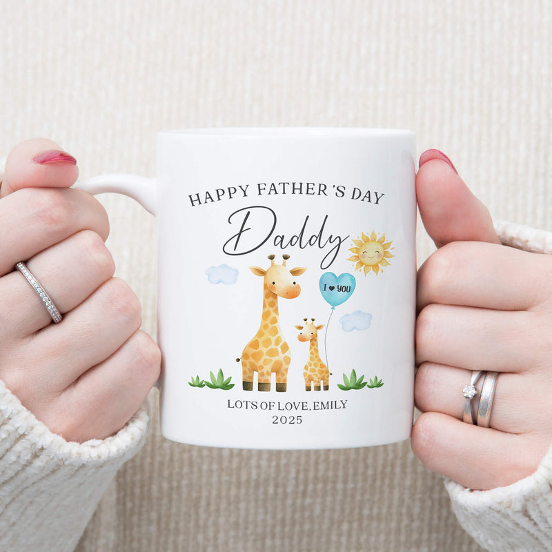 Custom Happy Father’s Day Mug For Daddy – Choose Animal & Title