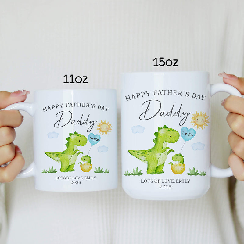 Custom Happy Father’s Day Mug For Daddy – Choose Animal & Title