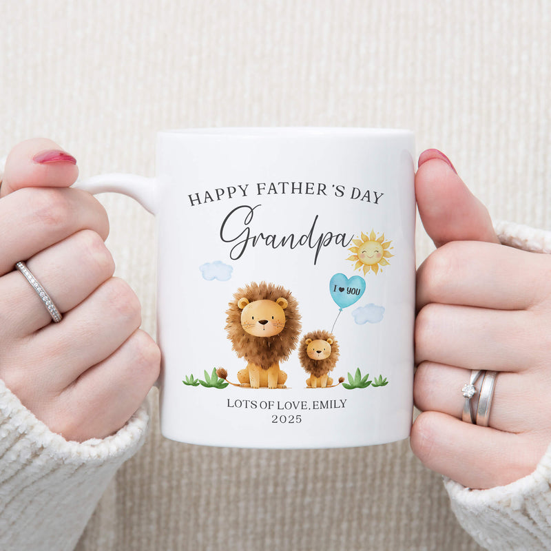 Custom Happy Father’s Day Mug For Daddy – Choose Animal & Title