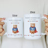 Personalised Super Grandpa Father’s Day Mug – Custom Name & Year – Cute Bear Design – 11oz & 15oz Sizes