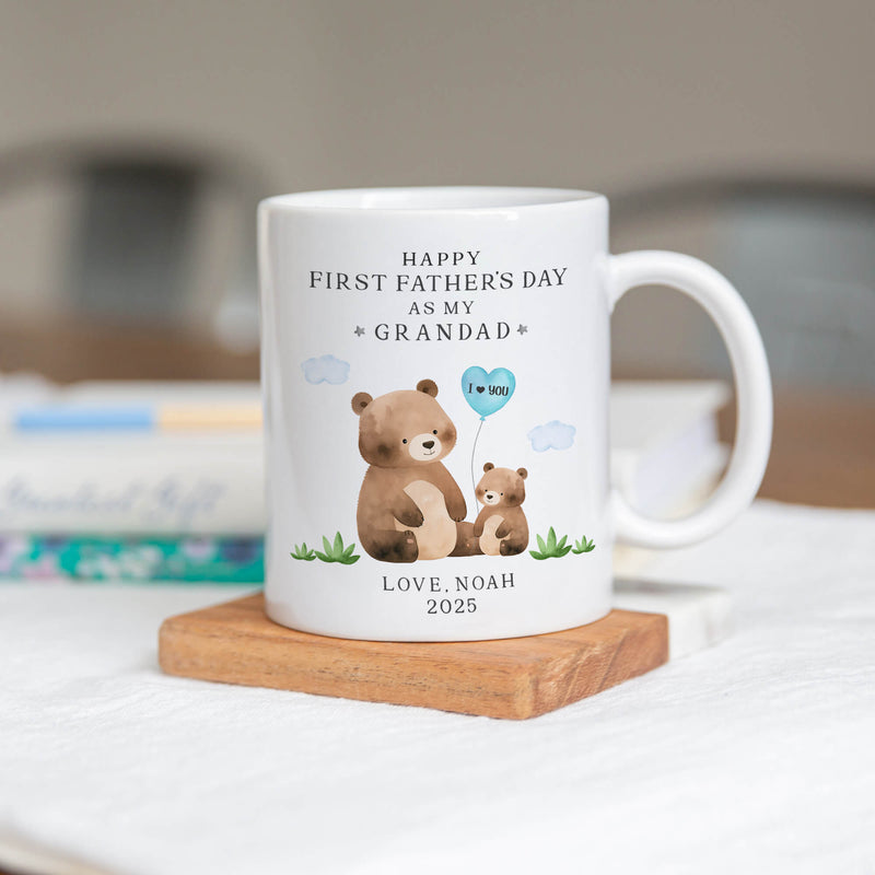 Custom “First Father’s Day as My Daddy” Mug – Personalised Gift from Baby