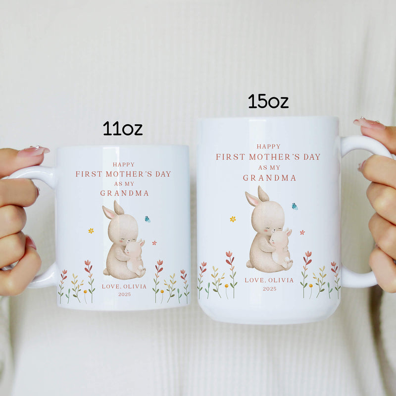Custom “First Mother’s Day as My Mummy” Mug – Personalised Gift from Baby