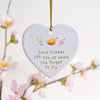 Good Friends Ornament – Heart Shaped Ceramic Keepsake Gift