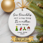 Friendship Christmas Ornament – Personalised Ceramic Keepsake Gift