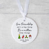 Friendship Christmas Ornament – Personalised Ceramic Keepsake Gift