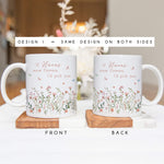 Personalised Floral Grandma Mug – “If Nanas Were Flowers, I’d Pick You” – Custom Message – 11oz or 15oz