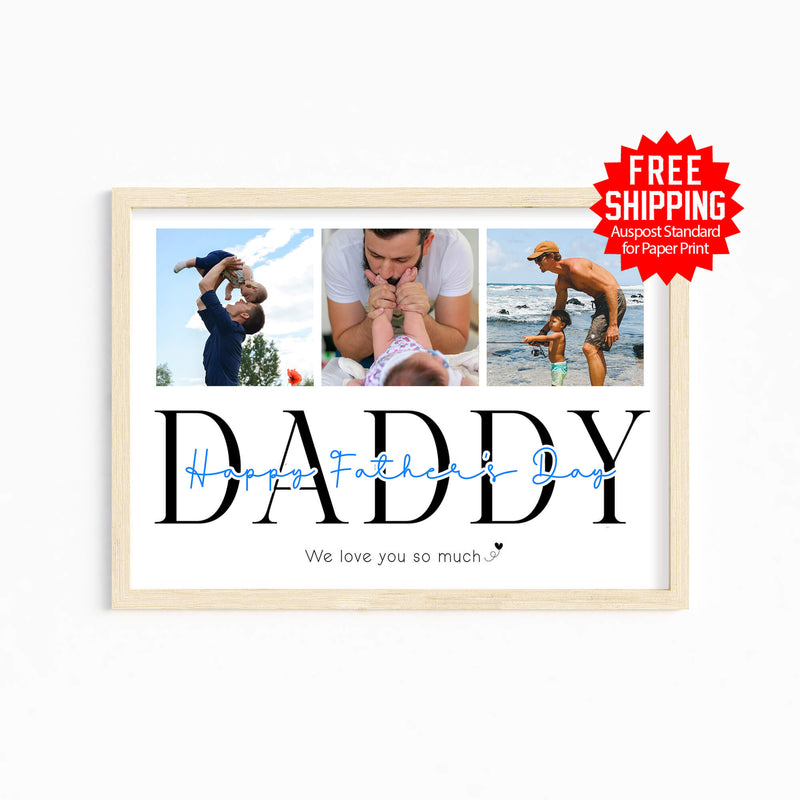 Personalized Father’s Day Photo Print – Custom Gift for Dad