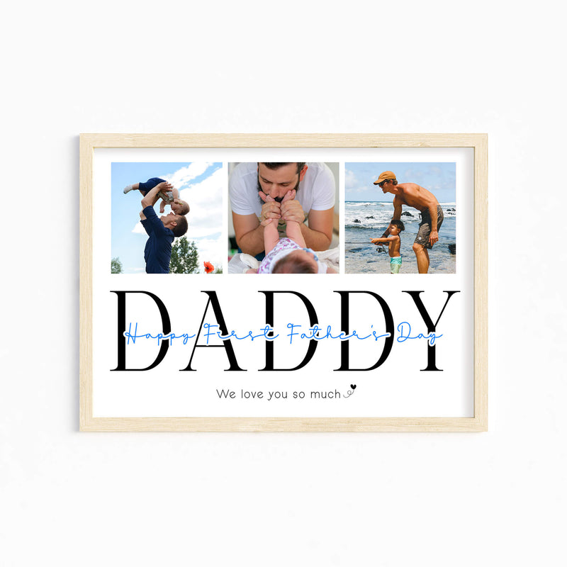 Personalized Father’s Day Photo Print – Custom Gift for Dad