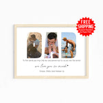 Personalized DADDY Photo Collage – Custom Father's Day Gift