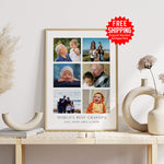 Personalized World's Best Daddy Photo Collage – Custom Family Print