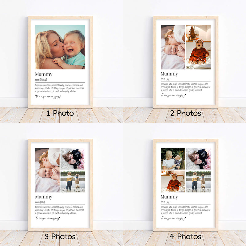 Custom Uncle Definition Print - Personalized Photo & Text Gift