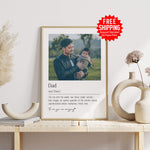 Custom Dad Definition Print - Personalized Photo & Text Gift