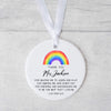Personalised Rainbow Teacher Ornament – A Bright Thank You