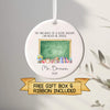 Personalised Ceramic Teacher Ornament – Chalkboard Edition