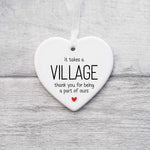 It Takes a Village Ornament – Thank You Gift for Teachers, Carers & Mentors