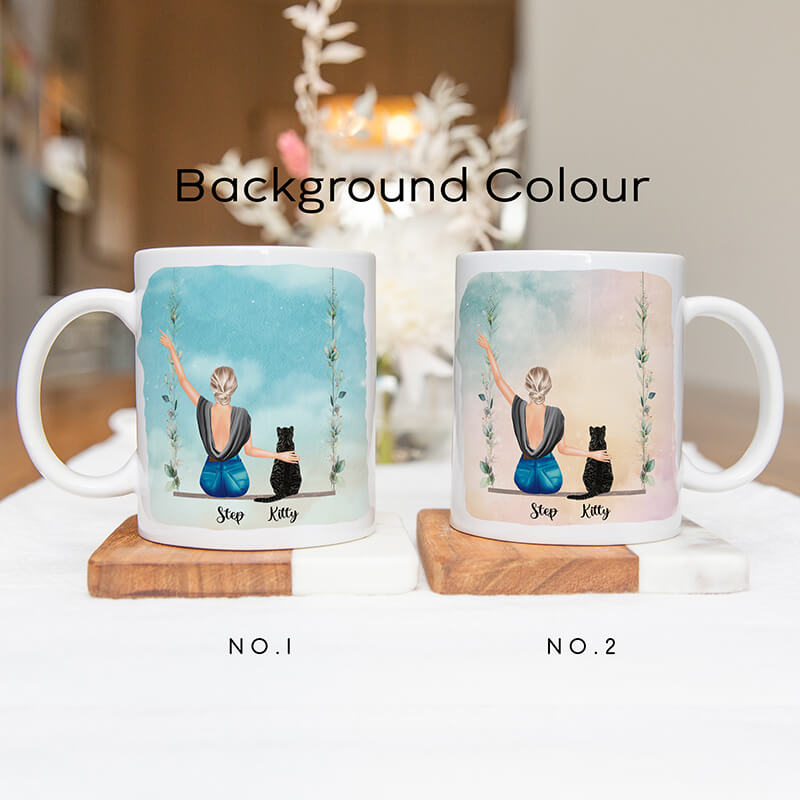 Personalised Mugs - Pet Portrait - Cat Tea Cup - Cat Gifts For Cat Owner - Best Cat Mum Ever
