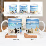 Personalised Mugs - Family Portraits At The Beach - Housewarming Gift Ideas - Family Gifts - For Mum, Dad