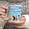 Personalised Mugs - Family Portraits At The Beach - Housewarming Gift Ideas - Family Gifts - For Mum, Dad