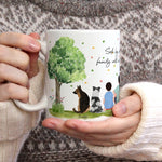 Personalised Mugs - Family Portraits - Summer Tree - Housewarming Gift Ideas - Family, Mother's Day, Father's Day Gifts
