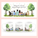 Personalised Mugs - Family Portraits - Summer Tree - Housewarming Gift Ideas - Family, Mother's Day, Father's Day Gifts