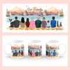 Personalised Mugs - Family Portraits - Fall Mountain Lake - Housewarming Gift Ideas - Family, Mother's Day, Father's Day Gifts