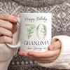 Personalised Milestone Birthday Mug - Custom Age - Green Leaves