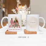 Personalised Christmas Mugs - Family Portrait - Christmas Tree