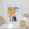 Personalised Prints - Couple Gifts - You Are My Person - Fall