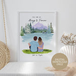 Personalised Prints - Couple Gifts - You Are My Always And Forever