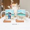 Personalised Mugs - Anniversary Gifts - Couple Mugs - Love You To The Beach And Back - Valentines, Birthday gifts - Boyfriend, Girlfriend, Husband, Wife Gifts