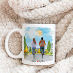 Personalised Mugs - Anniversary Gifts - Bicycle Couple Mugs - Better Together - Valentines, Birthday Gifts - Boyfriend, Girlfriend, Husband, Wife Gifts