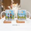 Personalised Mugs - Anniversary Gifts - Bicycle Couple Mugs - Better Together - Valentines, Birthday Gifts - Boyfriend, Girlfriend, Husband, Wife Gifts