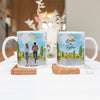 Personalised Mugs - Anniversary Gifts - Bicycle Couple Mugs - Better Together - Valentines, Birthday Gifts - Boyfriend, Girlfriend, Husband, Wife Gifts