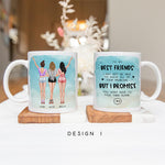 Up to 4 - Personalised Best Friends Mug - To My Best Friends