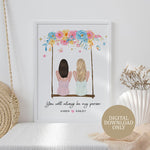 Personalised Prints - Friendship Gifts - Swing