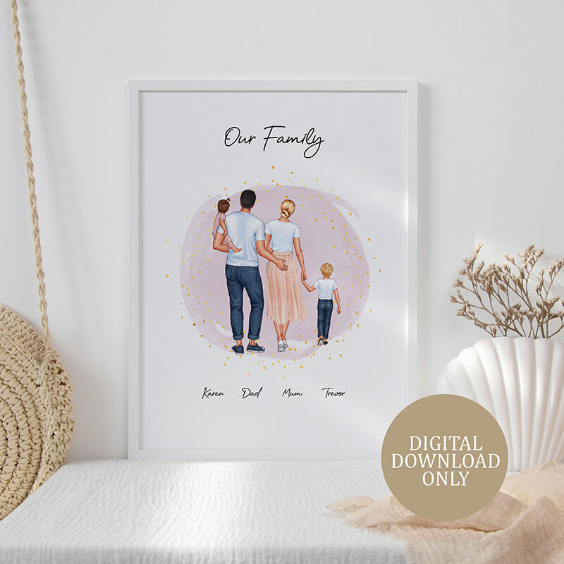 Personalised Family Prints - Custom Family Gifts - Our Family