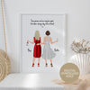 Personalised Prints - Sisters Gifts - Sisters Always Stay Close At Heart