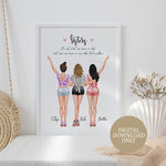 Personalised Prints - Sisters Gifts - Sister Presents - Birthday Gifts For Sister