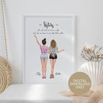 Personalised Prints - Sisters Gifts - Sister Presents - Birthday Gifts For Sister