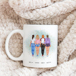 Up to 5 - Personalised Best Friends Mug - Life Is Beautiful With Friends