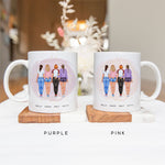 Up to 5 - Personalised Best Friends Mug - Life Is Beautiful With Friends