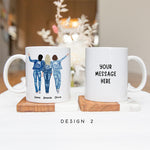 Up to 3 - Personalised Best Friends Mug - We Are Like A Small Gang