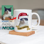 Personalised Christmas Pet Photo Mugs - Merry Christmas