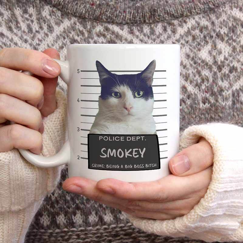 Photo Mugs - Personalised Dog Mug - Custom Mugs with Pet Picture - Unique Gifts for Dog Cat Lovers- Mugshot