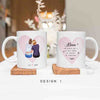 Up To 4 - Personalised Mugs - Mother and Daughter Portraits  - Mother's Day Gifts for Mum - Birthday Gifts For Mom From Daughter