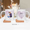 Up To 4 - Personalised Mugs - Mother and Daughter Portraits  - Mother's Day Gifts for Mum - Birthday Gifts For Mom From Daughter