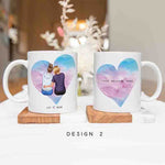 Up To 4 - Personalised Mugs - Mother and Daughter Portraits  - Mother's Day Gifts for Mum - Birthday Gifts For Mom From Daughter - 2