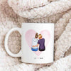 Up To 4 - Personalised Mugs - Mother and Daughter Portraits  - Mother's Day Gifts for Mum - Birthday Gifts For Mom From Daughter