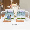 Up To 4 - Personalised Mugs - Mother and Daughter Portraits  - Mother's Day Gifts for Mum - Birthday Gifts For Mom From Daughter - Mountain Lake