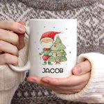 Personalised Mugs - Christmas Mugs - Children Cups - Elf